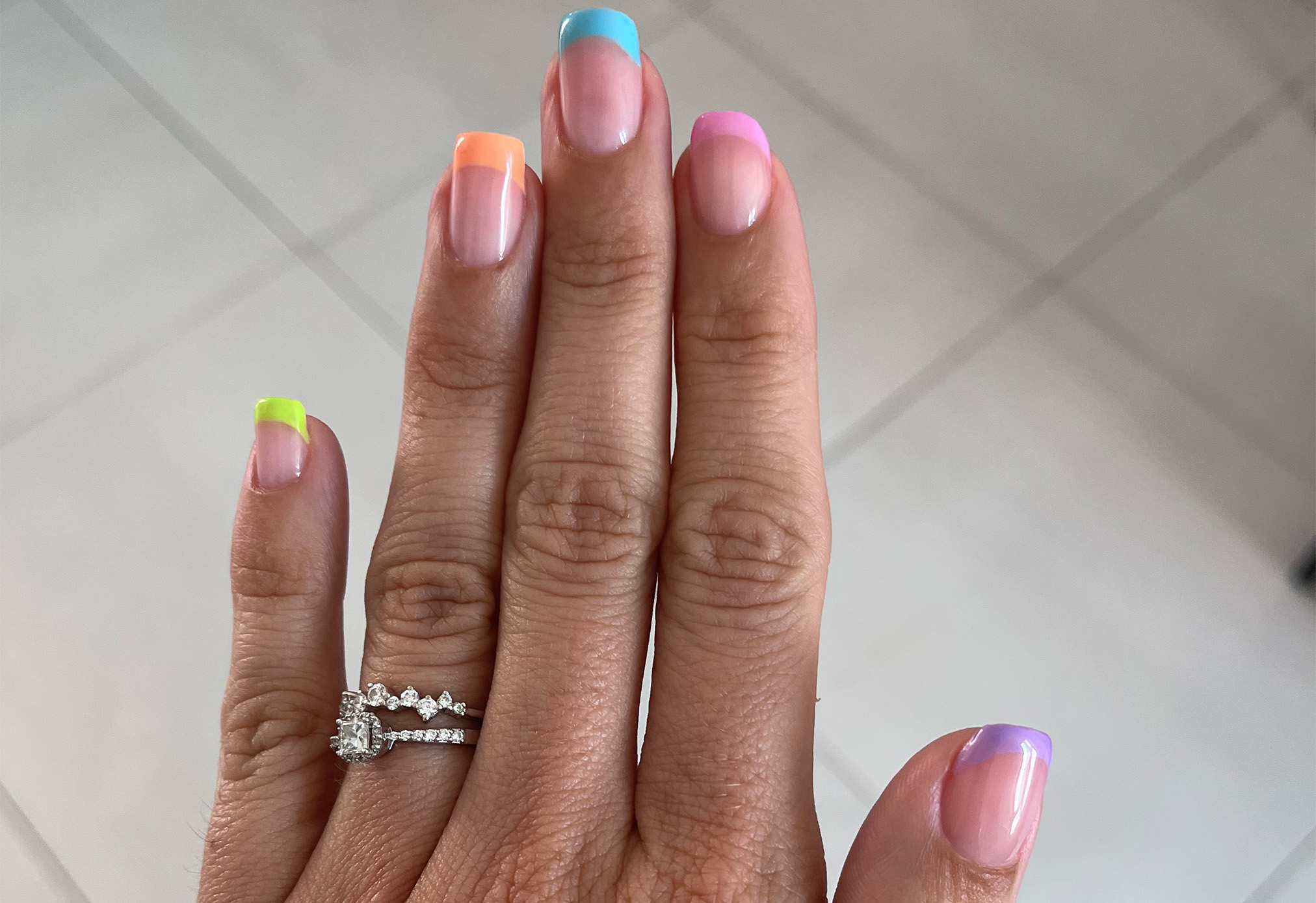 Semi French colorée